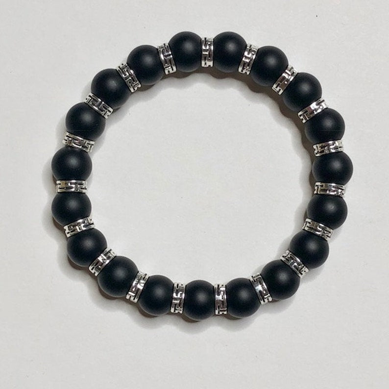 Bando - Matte Black Onyx Bead Bracelet