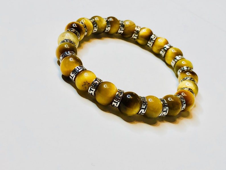 Bando - Yellow Tiger Eye Bead Bracelet