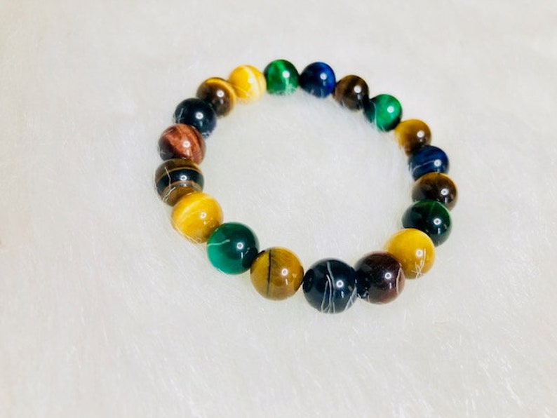 Culture - Multi-color Tiger Eye Bead Bracelet